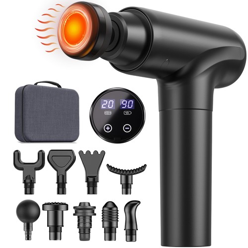 Massage gun with - massage, heat