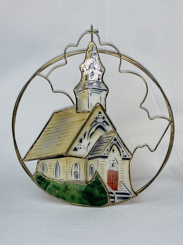 Vintage painted capiz - vintage,