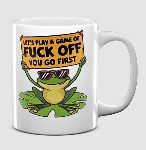 Funny frog mug - funny, rude