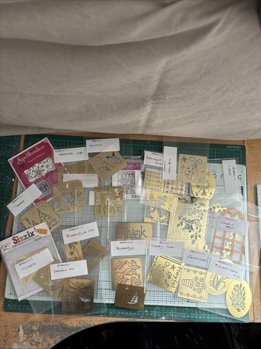 Metal stencils assortment - stencils,