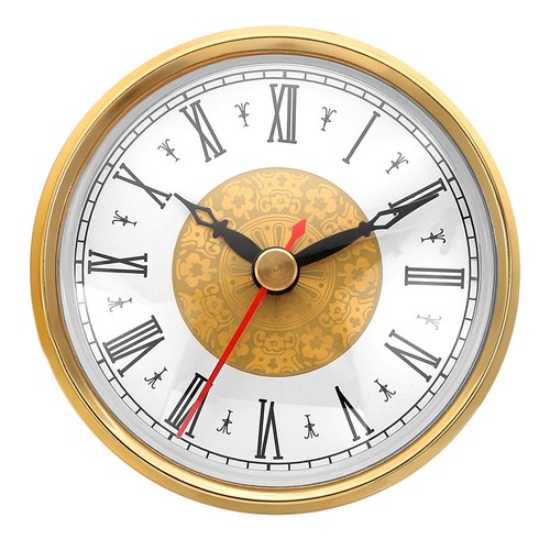 80mm quartz roman clock - 3.1",