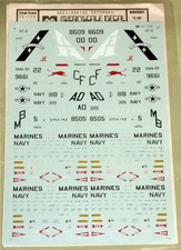Microscale Decals 72-170 A-4E A-4L Skyhawk decal in 1:72 Scale