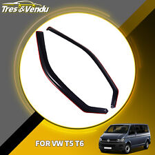 For VW Transporter T5 T6 T6.1 2003-2024 2pc 2 Door Van Wind Deflectors Tinted