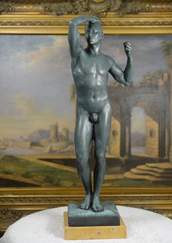 Rodin bronze male - rodin, statue