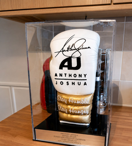 Boxing display case with - boxing,