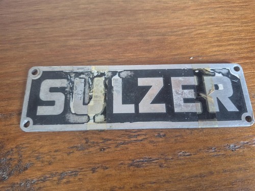 Vintage railwayana sulzer - vintage,
