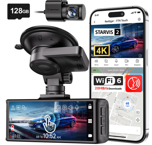 Dash cam doble - dash, 4k