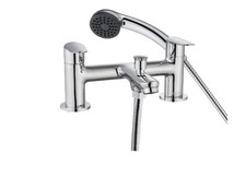 Bristan OPS BSM C Opus Deck Mounted Bath Shower Mixer Tap Hose + Shower Head