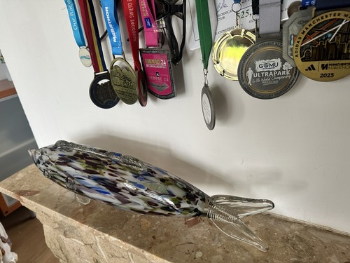 Vintage merino glass fish - merino,