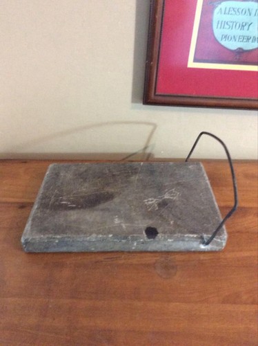 Antique soapstone warming - antique,