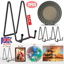 3PCS Large Stand Holder Iron Easel Display Metal Frame for Photo Display Plate