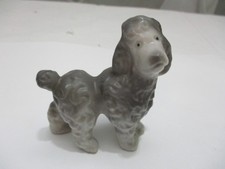 Vintage Ceramic Grey Poodle /