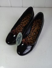 Natures Own By JD Williams Platform Wedge Heels - Black - Size 4E - NEW (BR)