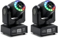 Areyourshop 2PCS 100W Moving Head Disco Lights, 8 Colors & 8 Patterns RRP £185