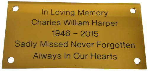 100 50mm brass engraved - x,