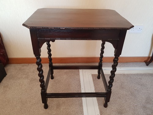 Antique edwardian oak barley - oak,