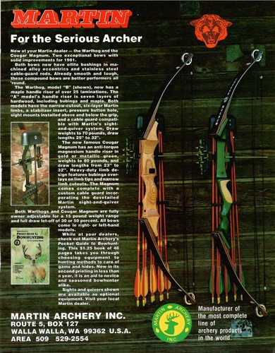 Vintage 1982 martin archery - martin,