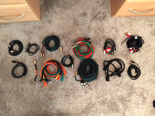 Studio cables job lot - studio,