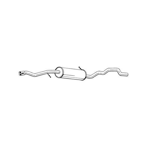 Silencer central for - central, sharan