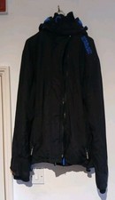 Superdry Original Windcheater Jacket Size Large Blue and Black
