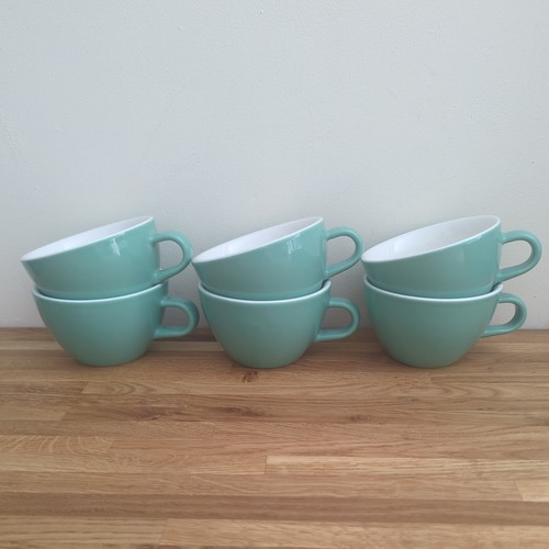 Large cappuccino cups green - 6,