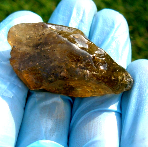 Libyan desert glass meteorite - libyan,