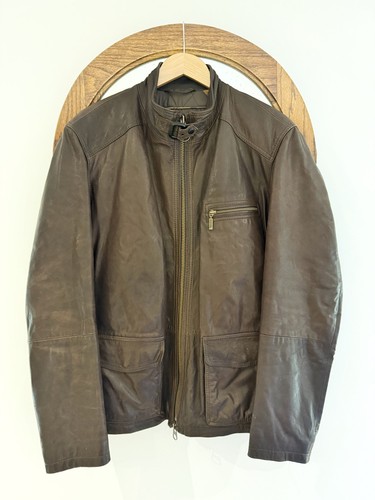 Barbour leather wind cheater - barbour,