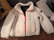 Tommy Hilfiger fleece zip up jacket with contrast red zipper size S