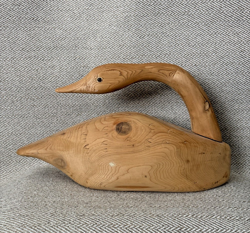 Large goose duck - goose, wooden