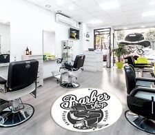 3D Retro Chair R462 Barber Shop Non Slip Rug Mat Round Elegant Carpet Panda