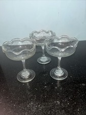 Three Vintage Scalloped Edged