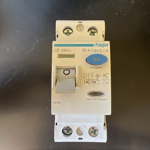 Hager ce280u double pole - double, rccb