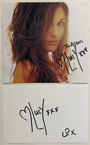 Lucy pinder signed card - lucy,
