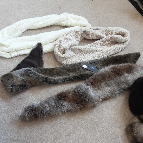 Ladies faux furry fur - faux,