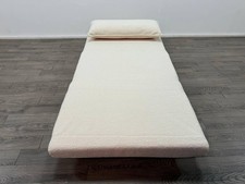 Roma Single Boucle Chairbed – Cream