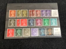 UK - Queen Elizabeth II - Arnold Machin stamps - Pre-decimal 1967-70