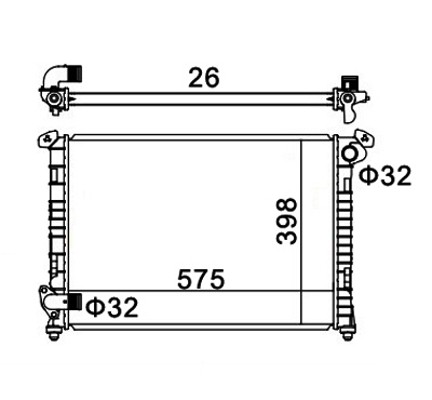 Hart 611 966 - , radiator,