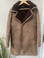 Antartex  Vintage 70s Suede Sheepskin Coat | 40R | Retro & Rugged