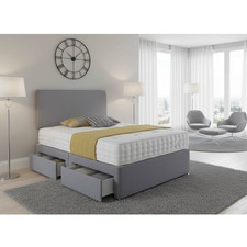 Luxury Grey Divan Bed with