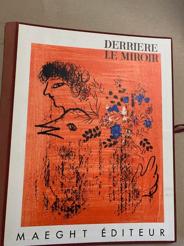 Chagall lithograph insert - lithograph, on
