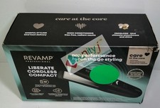 REVAMP Liberate Cordless Ceramic Hair Straightener – Rechargeable Mini Flat I...