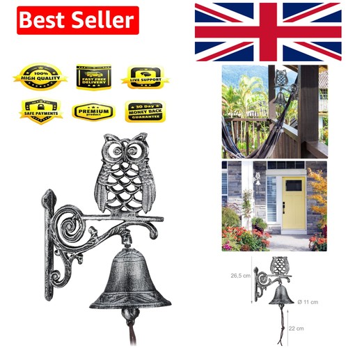 Cast iron owl door bell - owl,
