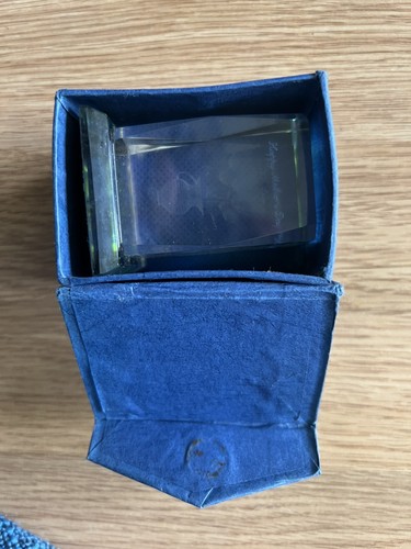 Vintage laser etched crystal - laser,