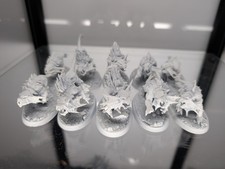 Warhammer 40k AoS Chaos Daemons Khorne Flesh Hounds - Primed x10