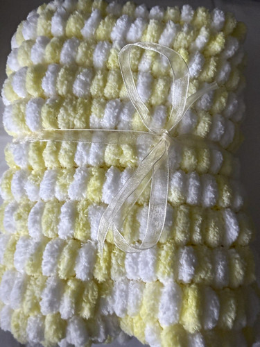 Soft yellow white polyester - soft,