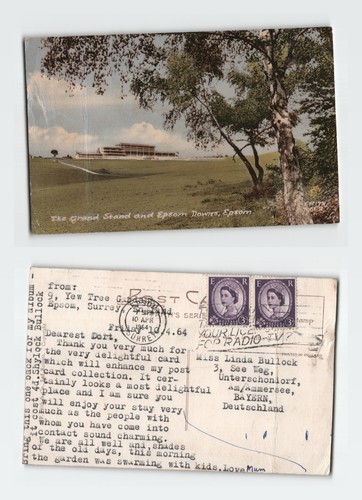 Vintage postcard epsom surrey - postcard,