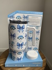 Hydrapeak Voyager 40oz Limited Edition Tumbler Ski Mask Blue Bow Holiday