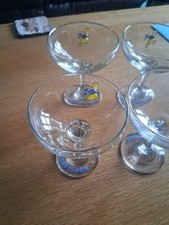 4 x Vintage babycham glasses