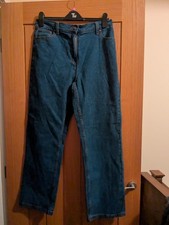 Cotton Traders Ladies Dark Blue Denim Casual Jeans Size 16 UK