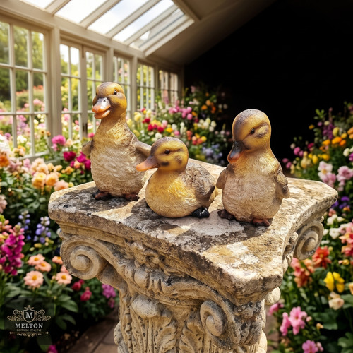 Duck sculpture ornaments baby - duck,